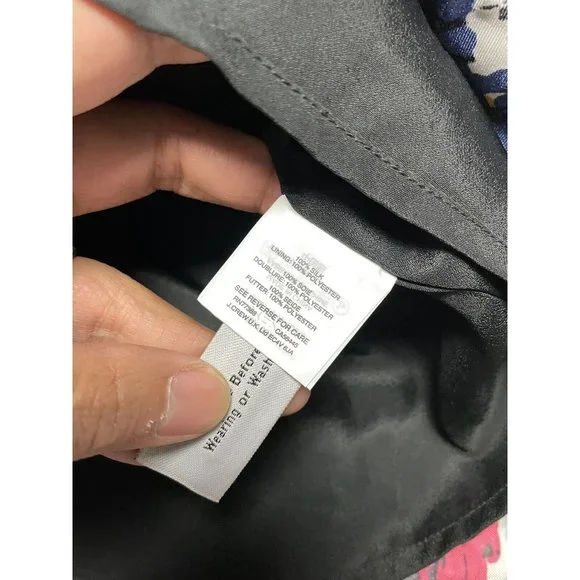 J. CREW Brushstroke 100% silk dress with spaghetti straps size 4 - Picture 4 of 8